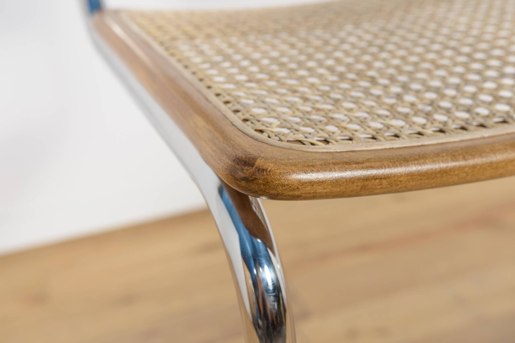 Chrome-Plated Bar Stools Typ Cesca, Italy, 1970s