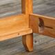 Bed of Guillerme and Chambron solid light oak France 1970