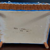 Vintage wicker sewing box 60