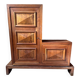 Asymmetrical Art Deco wardrobe in walnut