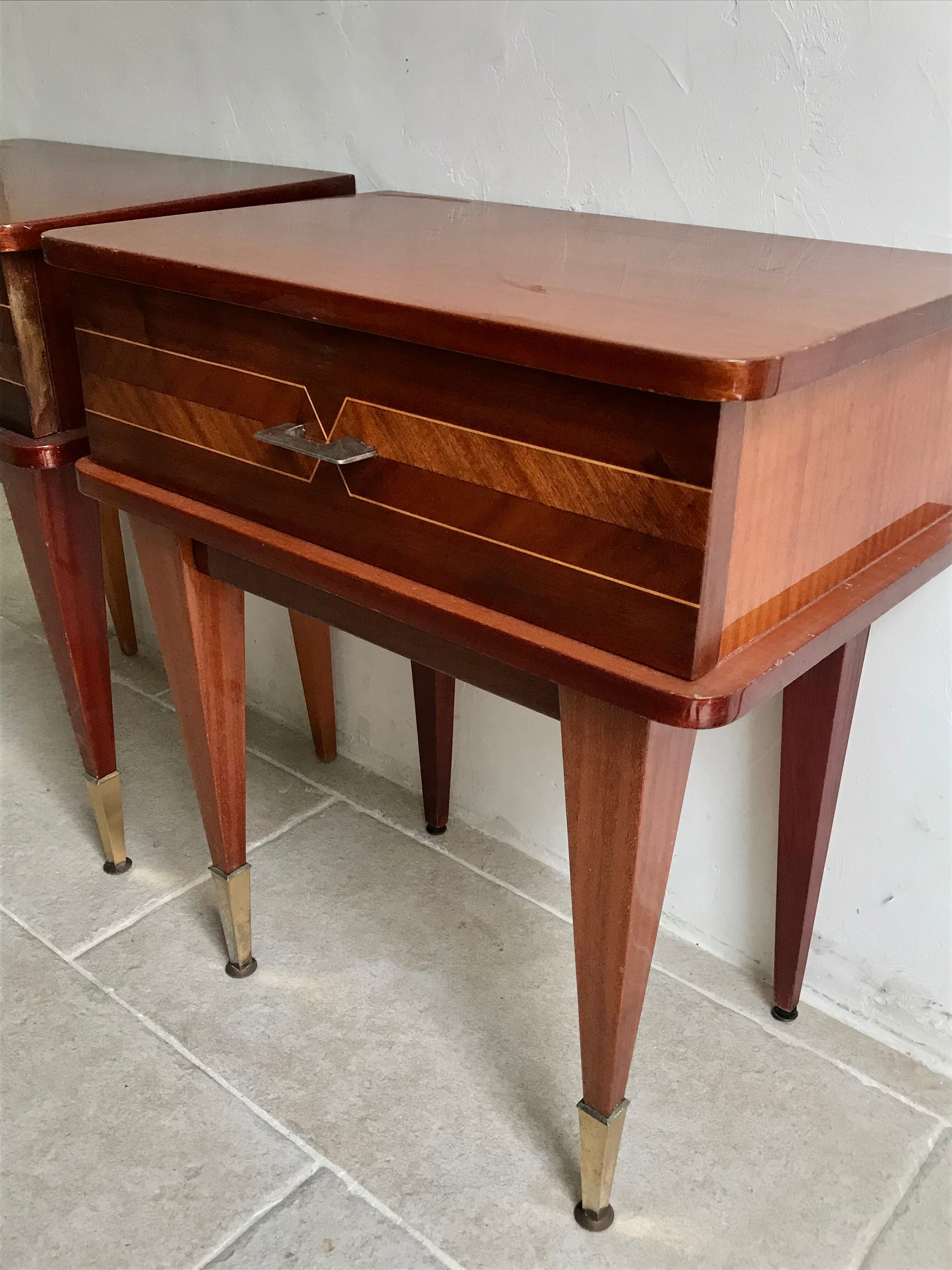 Pair of vintage bedside tables
