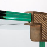 Glass side table design by Peter Ghyczy Model T30, 1970