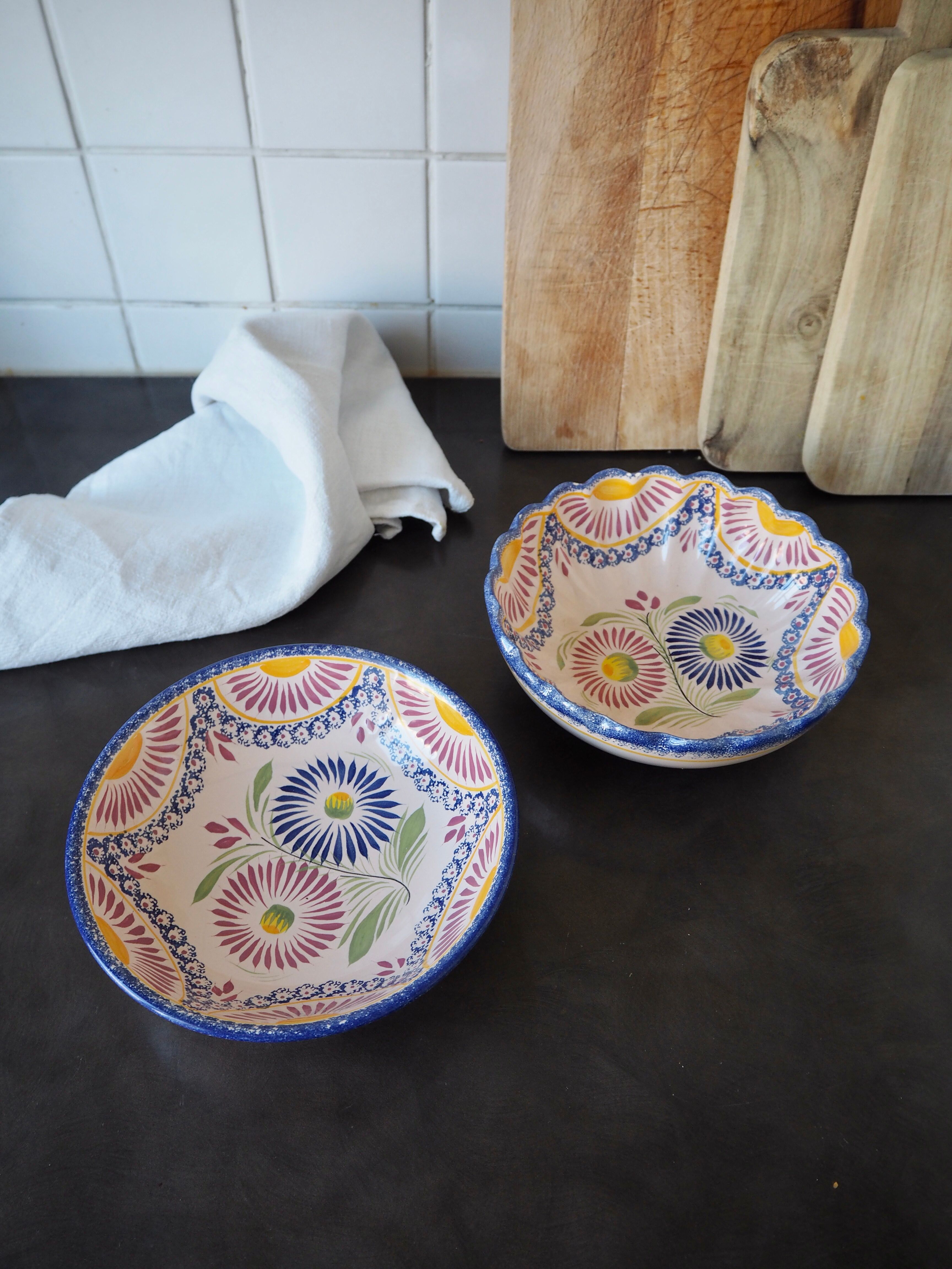 Serving salad bowl Henriot Quimper