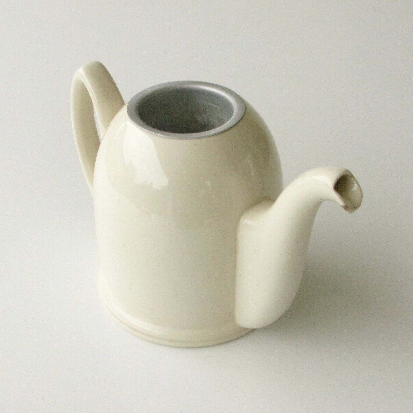 Ceramic Salam Teapot Villeroy and Boch white and Silver