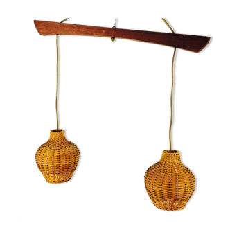 Mid-century rattan suspension - 1960s