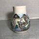 Ancient Ceramics Beige Drawing Zebra MEROSE 98 Signed Vintage