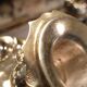 Pair of silver candlesticks 800
