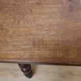 Important Community Table in Oak and Walnut – Late 19th Century