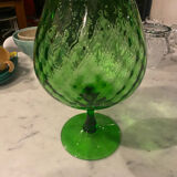 Pop-up Christmas 2022 green Italian glassware