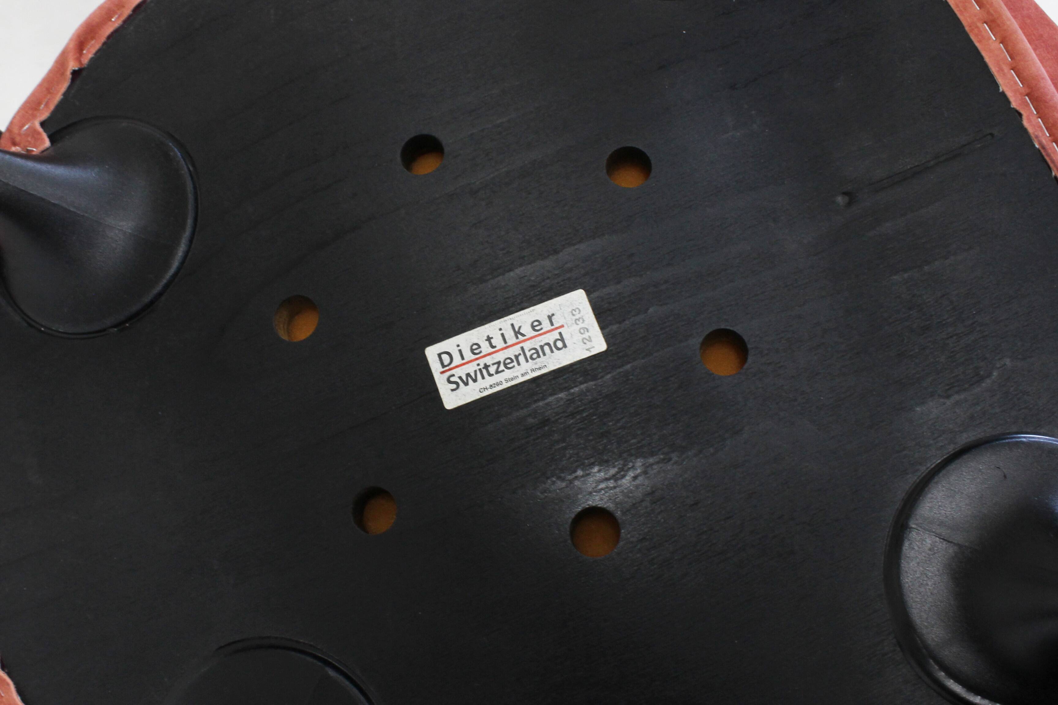 Vintage Bruno Rey dining chairs for Dietiker Switzerland 1970s, set of 6