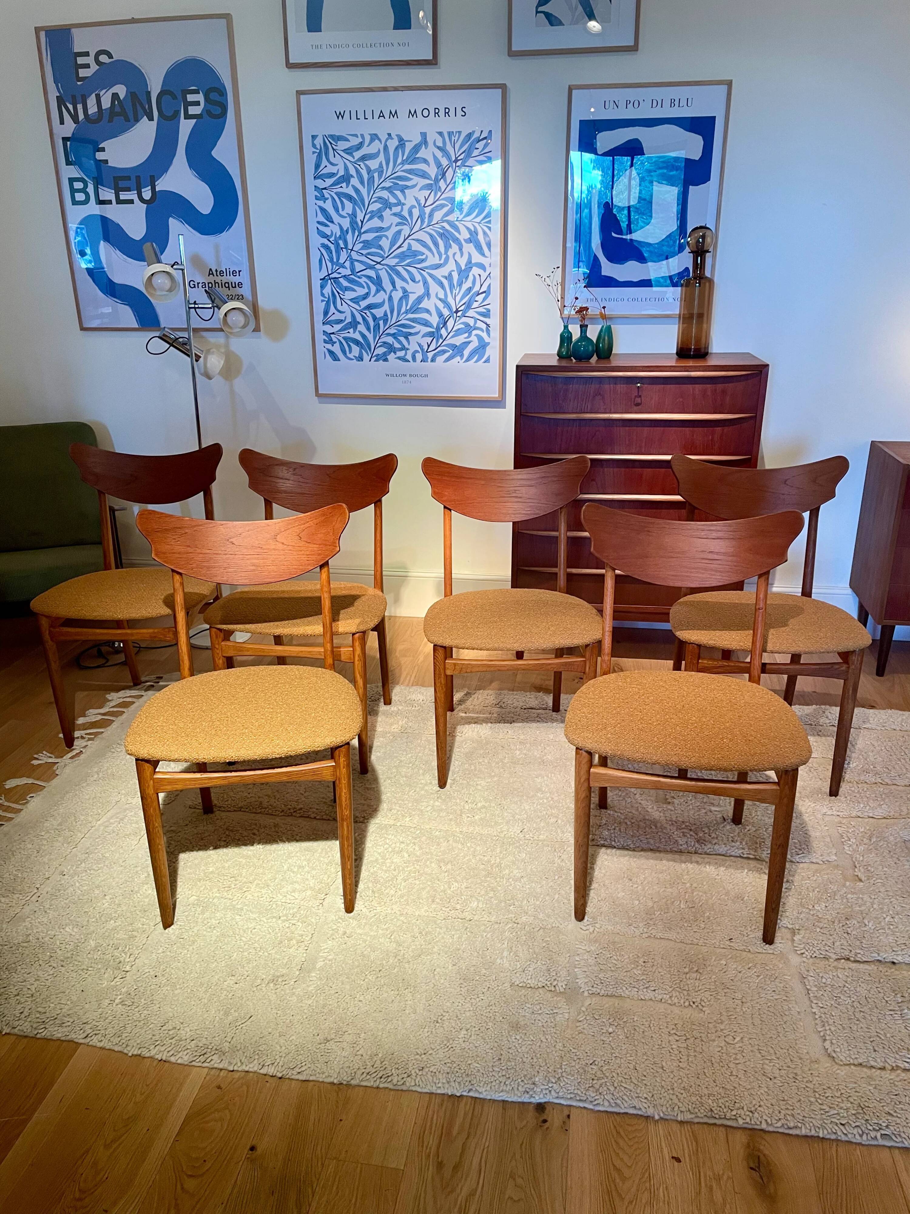 Chaise scandinave vintage « Rosa » (6 disponibles)