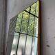 Italian engraved bistro mirror 60s XL