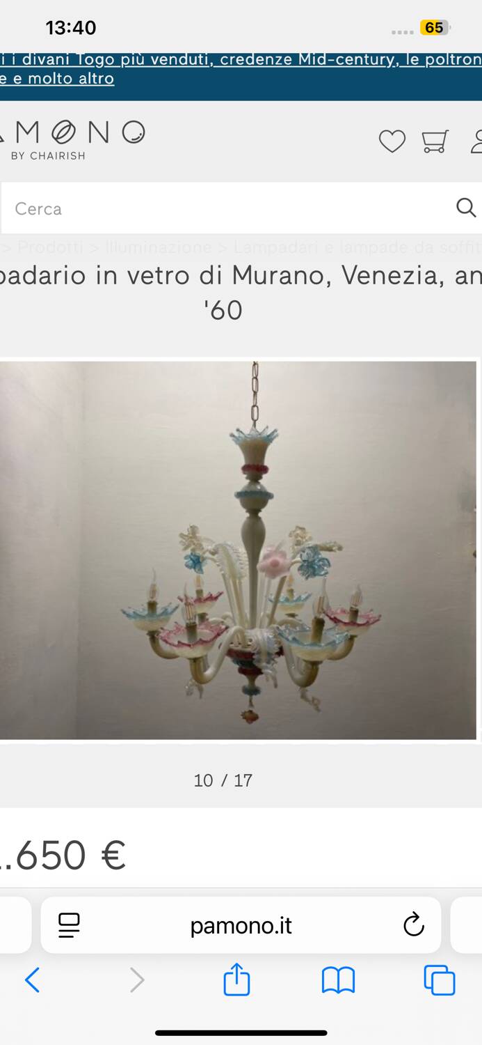 Suspension moderne du milieu du siècle avec influence Art déco