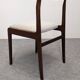 Set of 6 Scandinavian rosewood chairs circa 1970