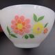 Set of 7 bowls in arcopal -flower décor - vintage around 1970