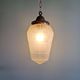 Art Deco pendant light in frosted faceted glass, 1920s