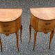 Pair of Louis XV bedside tables in wood and marquetry with drawers