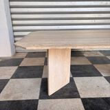 Travertine coffee table