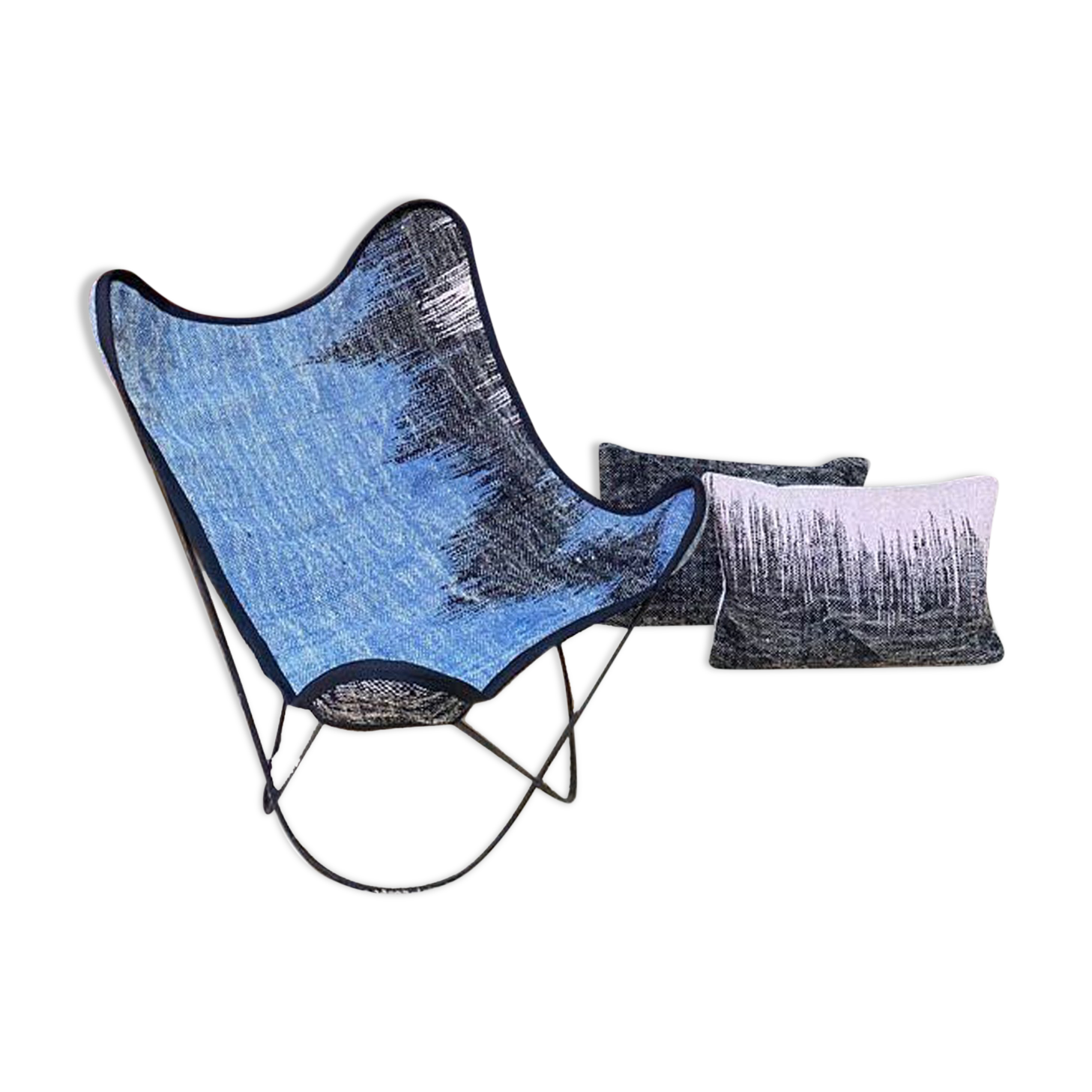 Armchair X blue