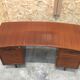 Curved desk Ordo vintage scandinavian teak