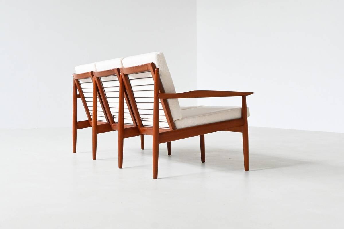 Svend Age Eriksen three-seat sofa in teak Glostrup Denmark 1960