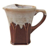 Vintage flamed stoneware pitcher