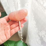Rose quartz corkscrew