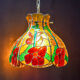 Glass paste pendant lamp