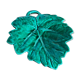 Ceramics leaf Sarreguemines