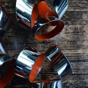 Raak 70s waterfall chandelier with 5 chrome lights
