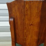 Art Deco period solid walnut chairs, set of 6
