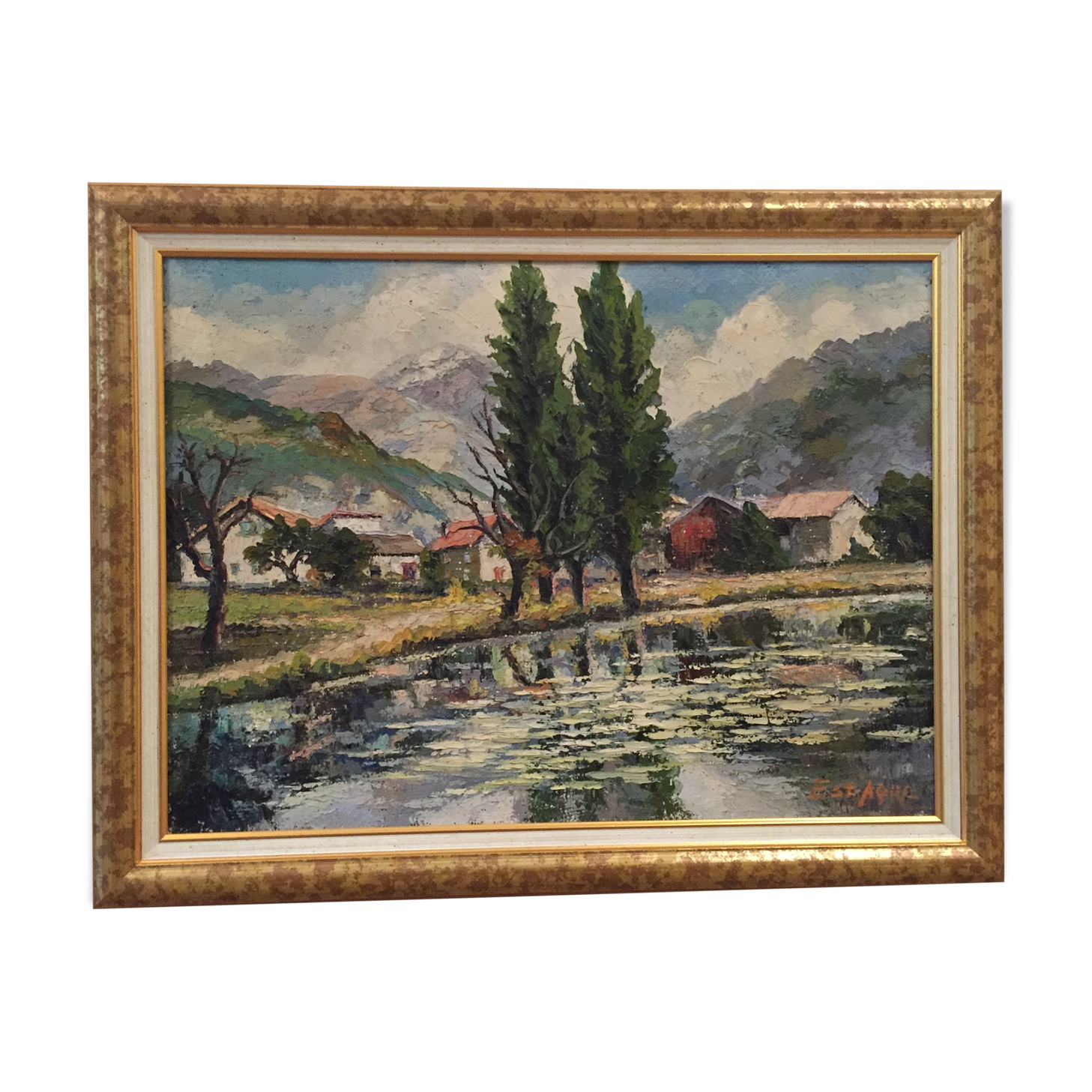 Impressionist landscape painting