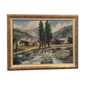 Tableau paysage façon impressionniste