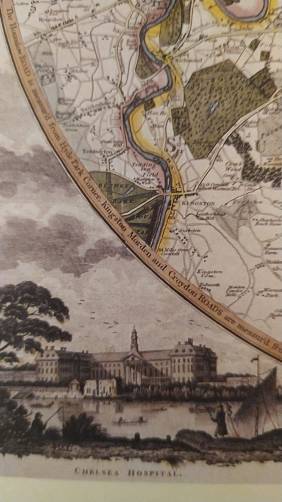 Historic map of London in 1798