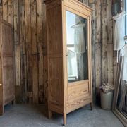 Armoire à glace ancienne en pitchpin (rénovée)