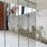 80s lacquered desk and mirror