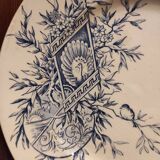 French vintage plate, R. Lafitte, Terre de Fer, Salins