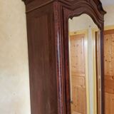 Armoire ancienne noyer/palissandre chêne avec glace