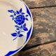 Lot of 11 plates Digoin Sarreguemines model Corsica blue