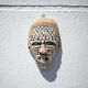 Kuba African ceramic mask, pottery, wall decoration, collection, 50/60's