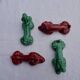 4 knife holders in the shape of poodles