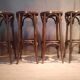 Set of 4 bar stools in "Thonet" style.