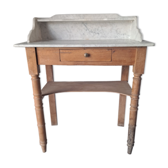 Antique dressing table with marble top.