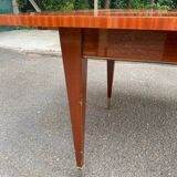 Scandinavian solid wood and rosewood dining table 1960