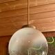 Large chandelier, pendant light, vintage ceiling light, Space Age, Murano "Mazzega", 70s