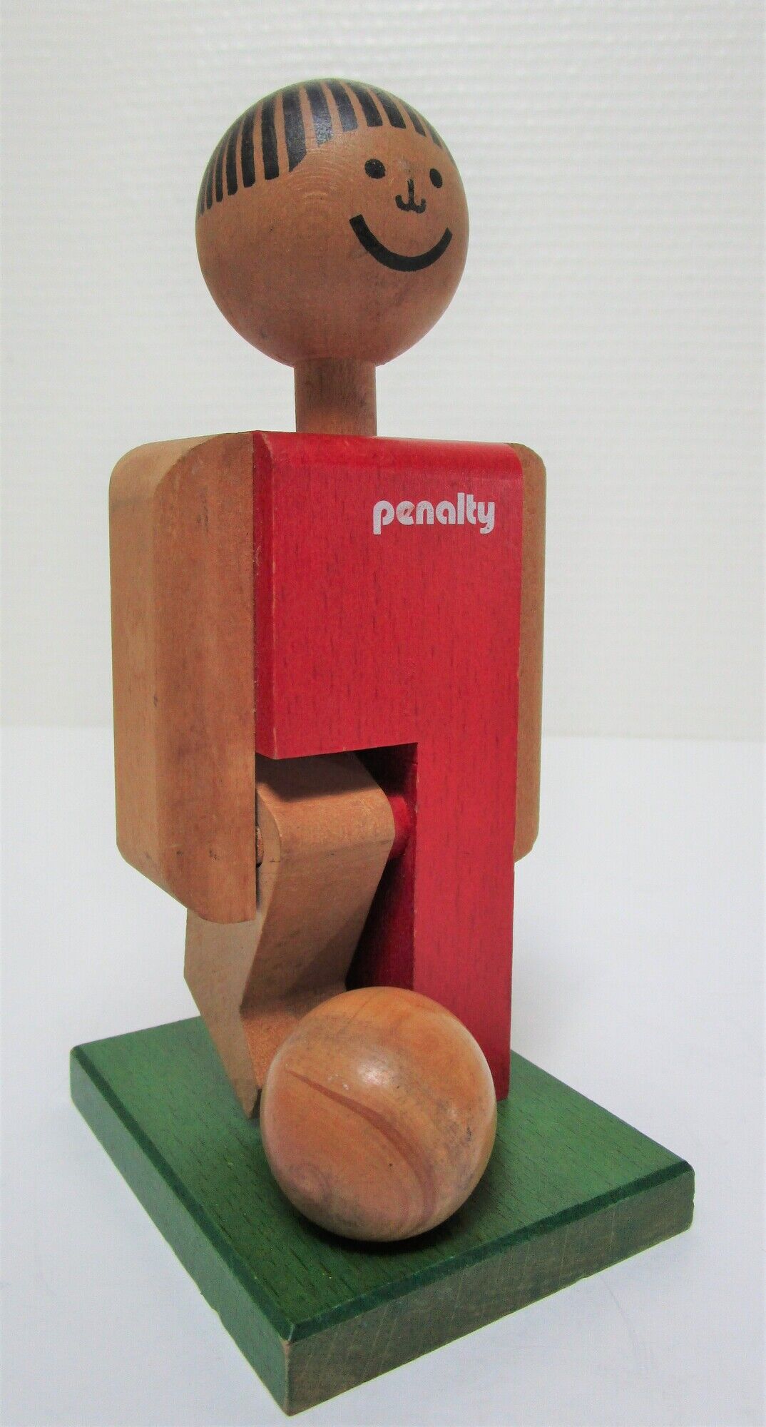 wooden toy footballer design P. Schweizer for Naef Switzerland