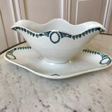 Gravy boat Terre de Fer Saint-Amand XIXth
