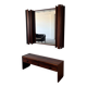 Miroir des années 1970 avec armoire, Norvège