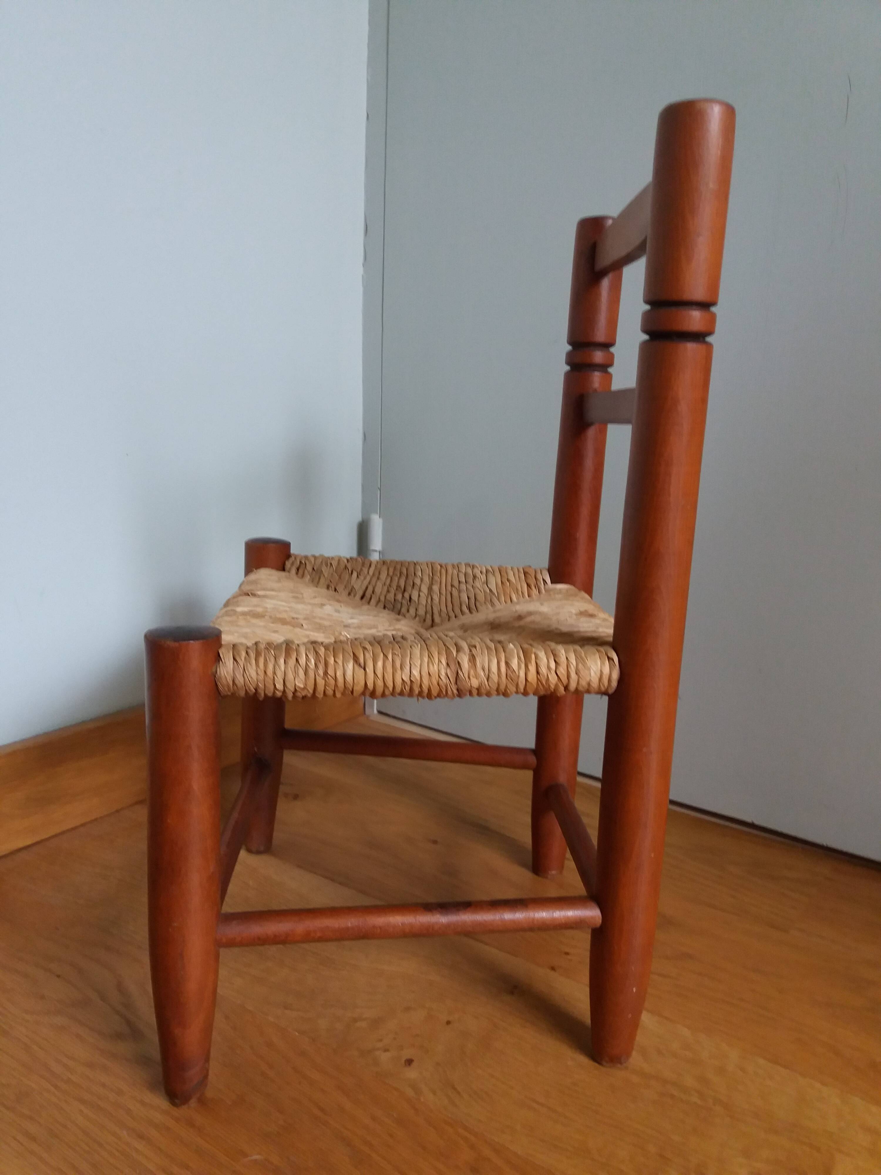 Children's straw chair