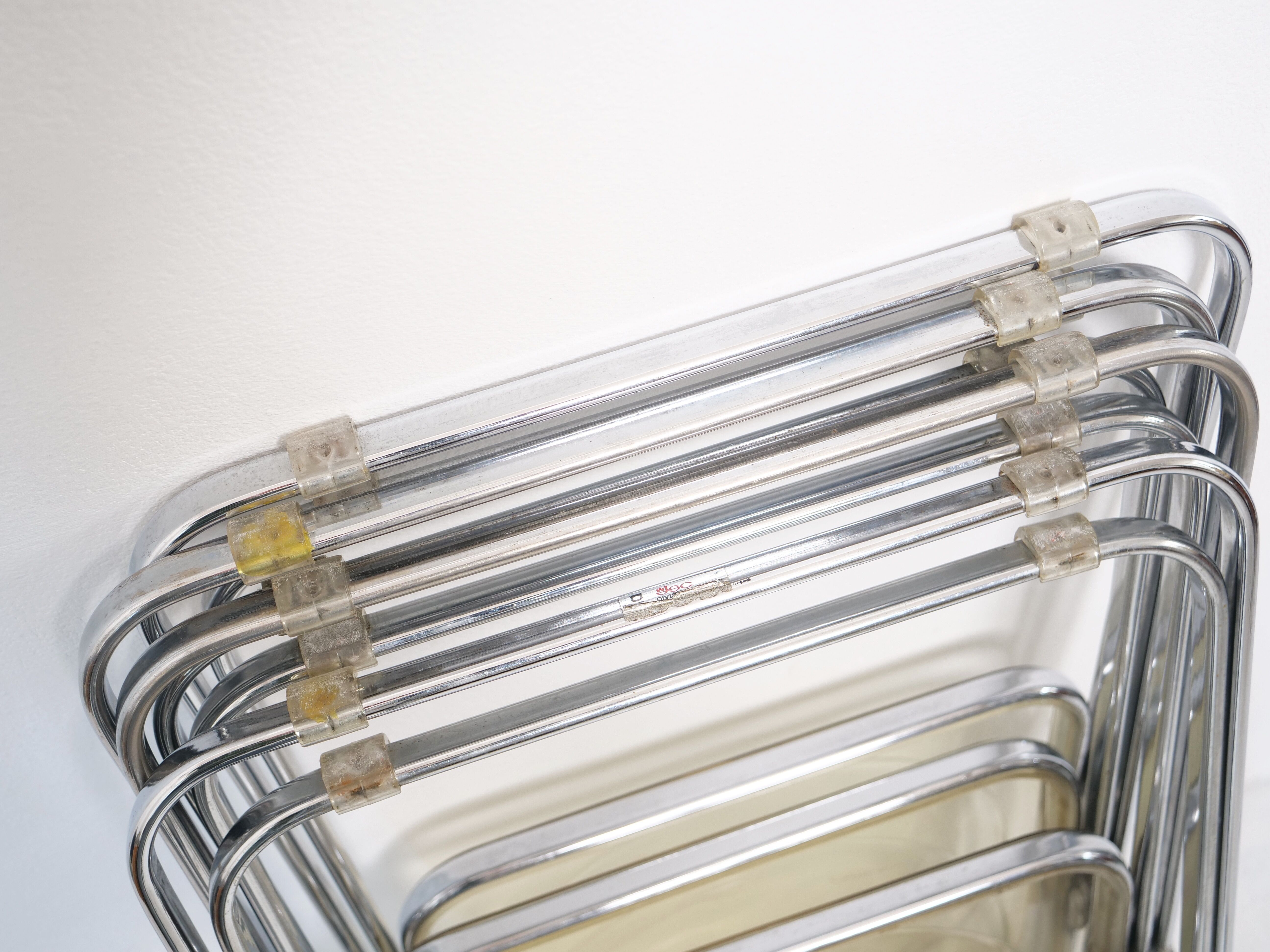 Suite of 4 Plia chairs by Giancarlo Piretti for castelli